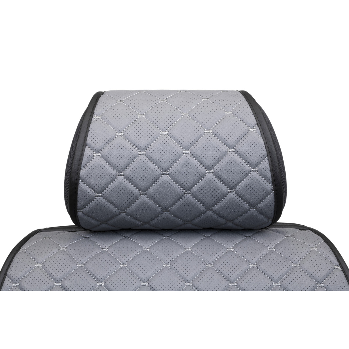 EVAtech ECO PRO Bilsätesskydd, 2 st - grå / svarta kanter / grå sömmar EVAtech ECO PRO Bilsätesskydd, 2 st - grå / svarta kanter / grå sömmar