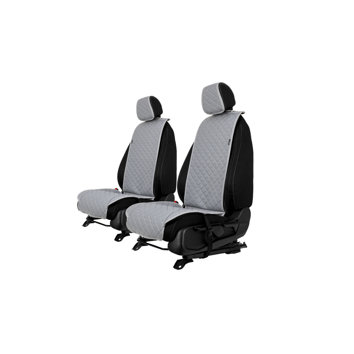 EVAtech ECO Standard Bilsätesskydd, 2 st - grå / grå kanter / grå sömmar EVAtech ECO Standard Bilsätesskydd, 2 st - grå / grå kanter / grå sömmar