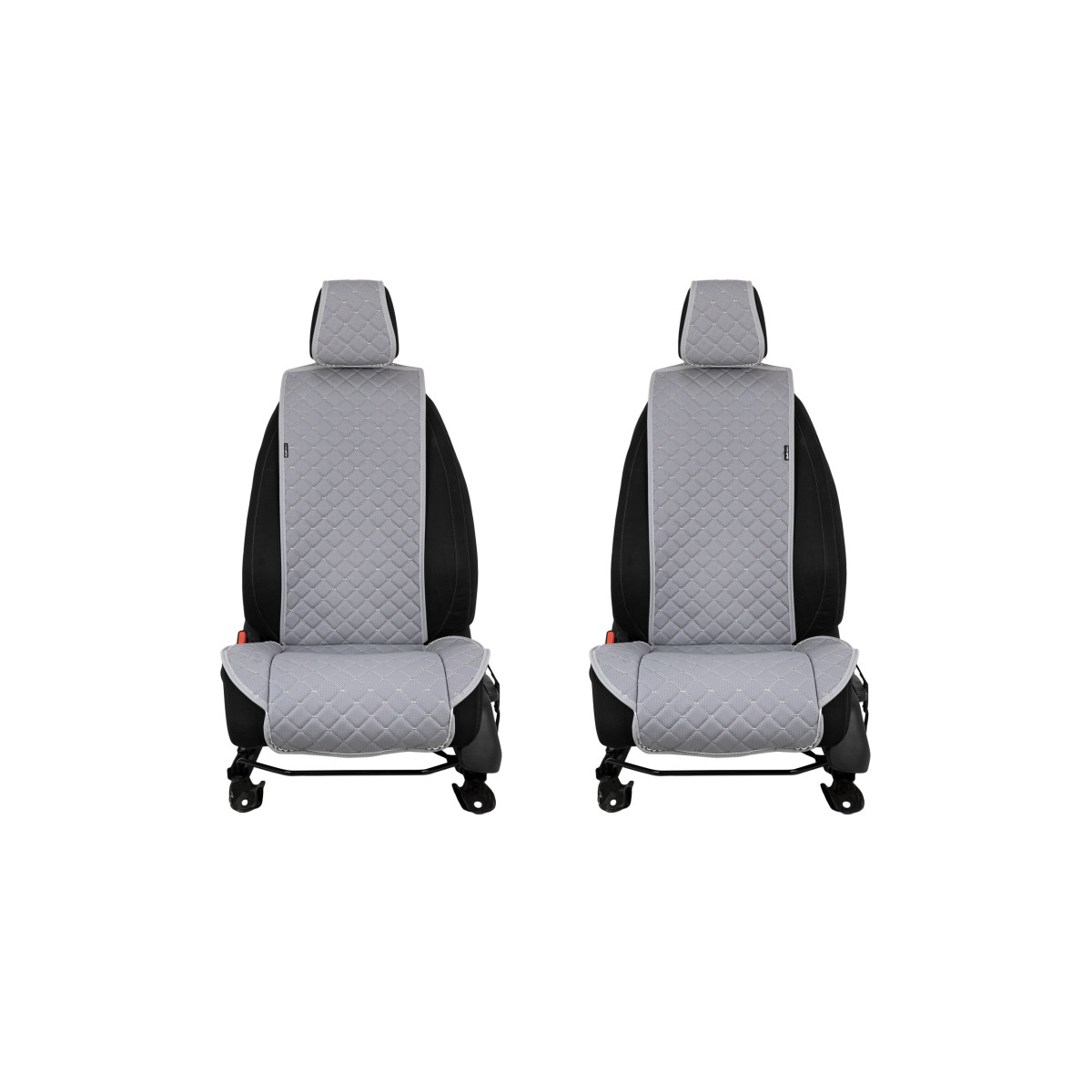 EVAtech ECO Standard Bilsätesskydd, 2 st - grå / grå kanter / grå sömmar EVAtech ECO Standard Bilsätesskydd, 2 st - grå / grå kanter / grå sömmar