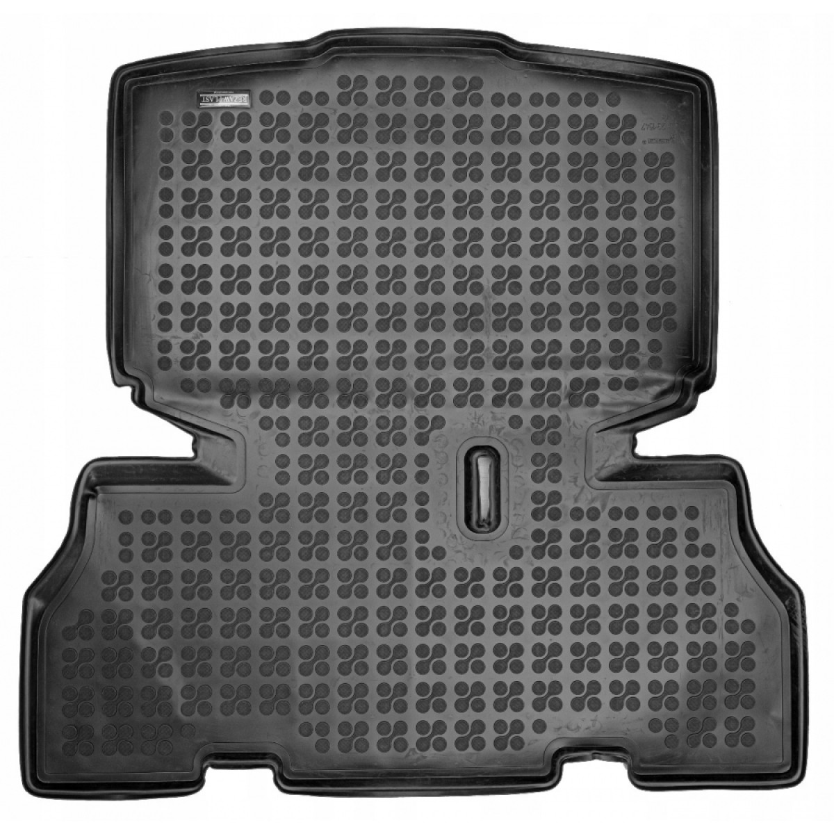 Gummi bagagerumsmatta Skoda Fabia IV Hatchback från 2021 (version 2 passenger with a protective grating, individual building)