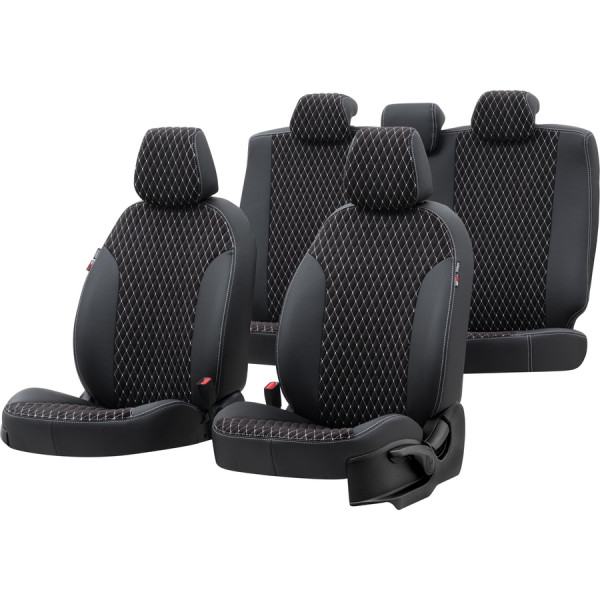 Amsterdam sätesöverdrag (eco läder, textil) Volkswagen Passat B6 2005-2010