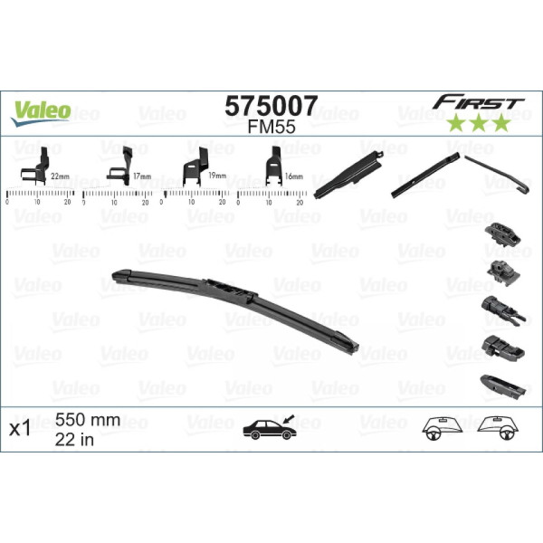 Torkare Valeo First Multiconnection FM55, 550 mm