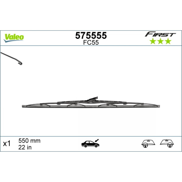 Torkare Valeo First VF55, 550 mm