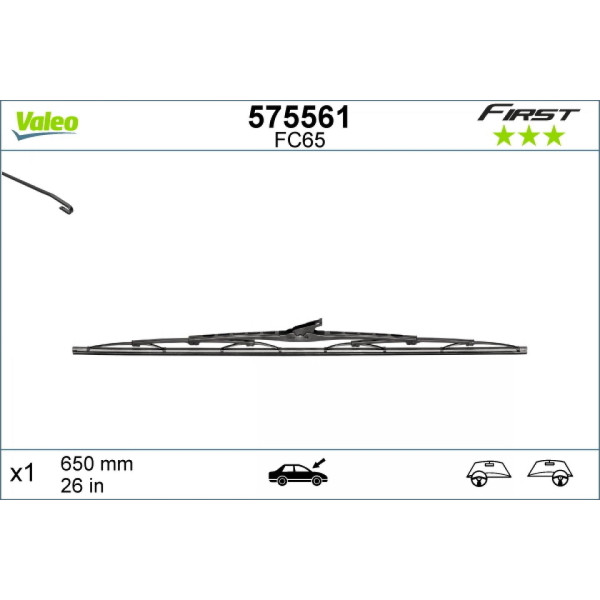 Torkare Valeo First VF65, 650 mm
