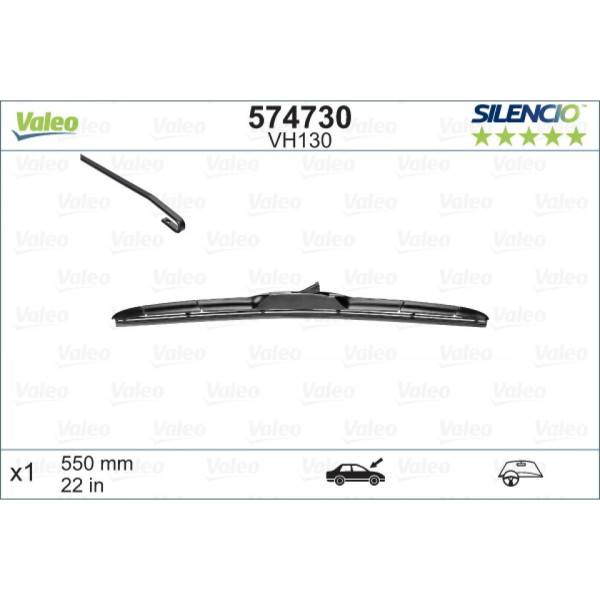 Torkare Valeo Silencio Hybrid VH130, 550 mm