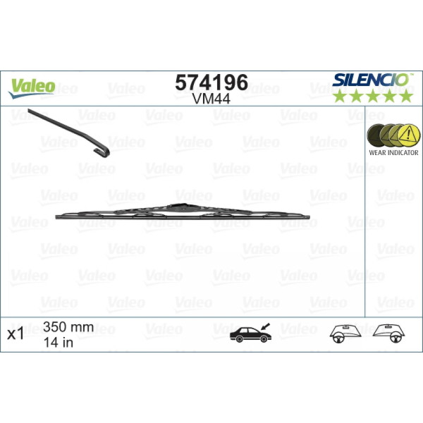 Torkare Valeo Silencio Performance VM44, 350 mm