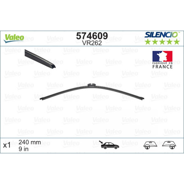 Bakrutetorkare Valeo Silencio X.TRM OE VR262, 240 mm