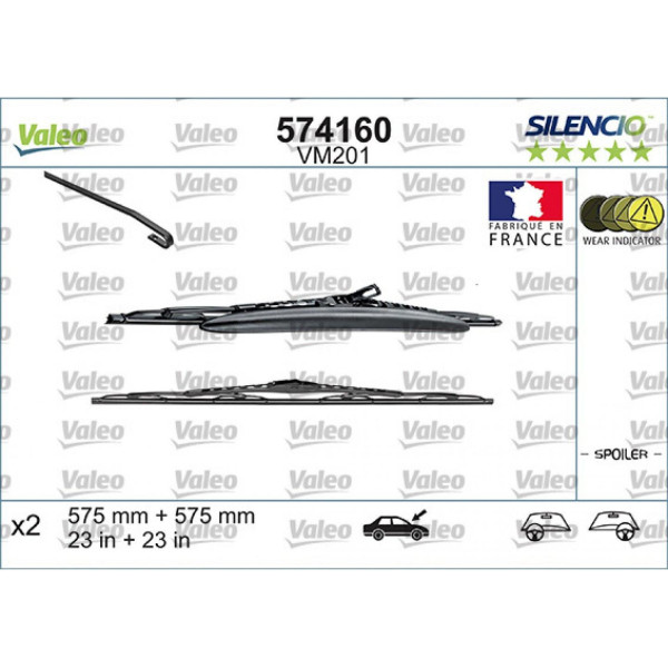 Torkarsats Valeo Silencio Performance X2 VM201, 575/575 mm