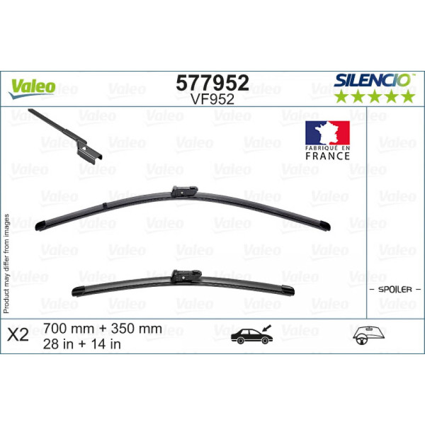 Torkarsats Valeo Silencio VF952, 700/350 mm
