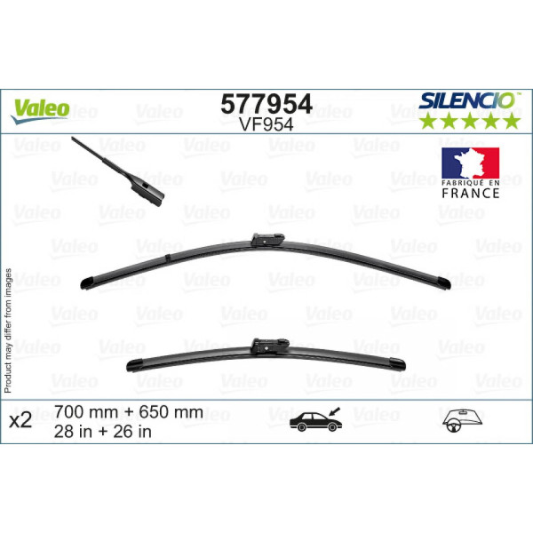 Torkarsats Valeo Silencio VF954, 700/650 mm