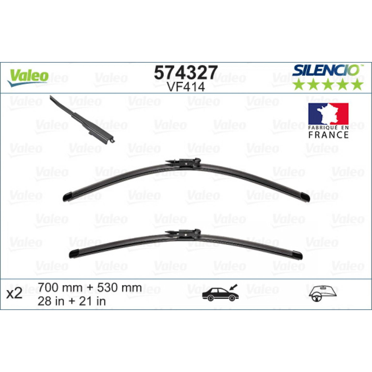Torkarsats Valeo Silencio X.TRM OE VF414, 700/530 mm Torkarsats Valeo Silencio X.TRM OE VF414, 700/530 mm