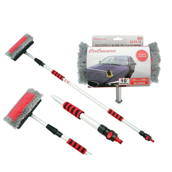 Teleskopborste med vattenanslutning ALFA VI, 130-300 cm