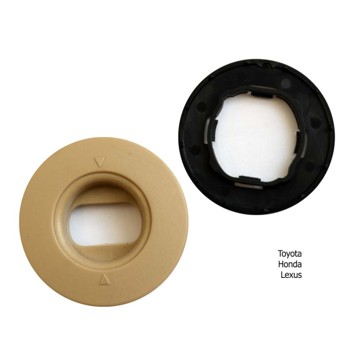 Matthållare, oval, beige (Toyota)