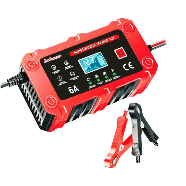 Digital batteriladdare, 12 V, 6 A, LiFePO4 / AGM / GEL, BC-1206