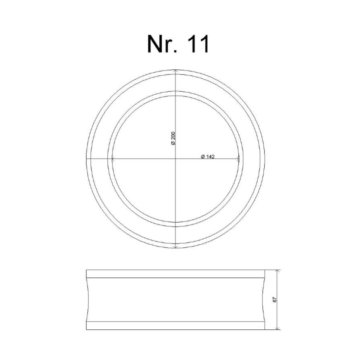 Fjäderförstärkningsgummi nr 11 SUV, BUSS