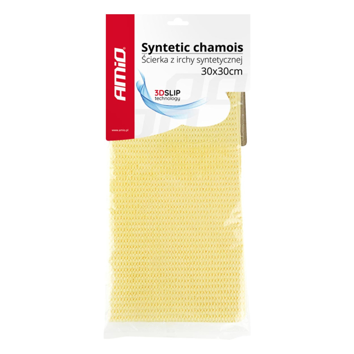 3D SLIP syntetiskt sämskskinn, 30x30 cm AMIO-02169