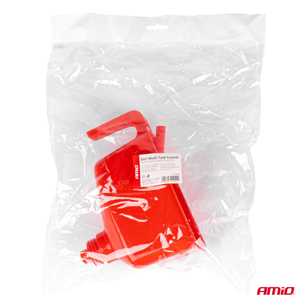 5-i-1 universell multifunktionell tratt med filter 16,5 cm AMIO-04040