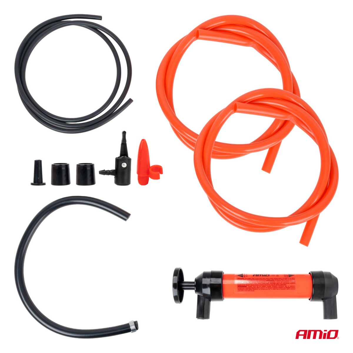 3-i-1 handpump för dränering av luft, olja och andra vätskor AMIO-02055