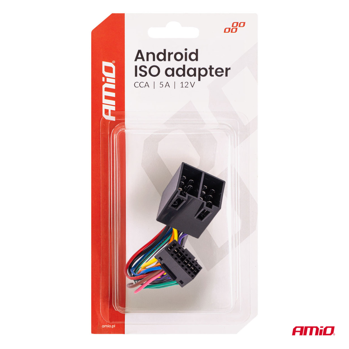 Android ISO radioadapter CCA 5 A 12 V AMIO-04442