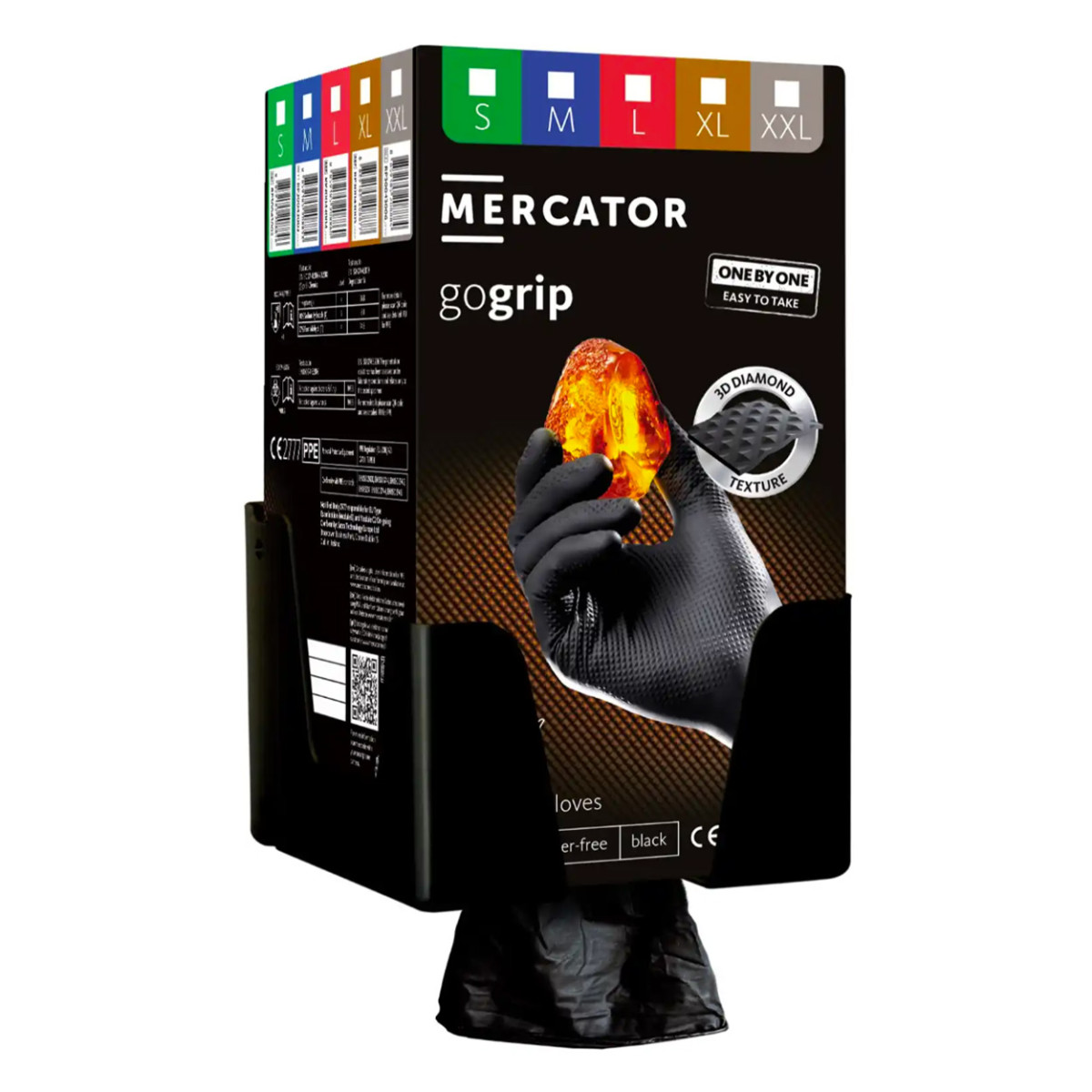 Svart GoGrip-hållare för Mercator GoGrip ONE-BY-ONE handskfack