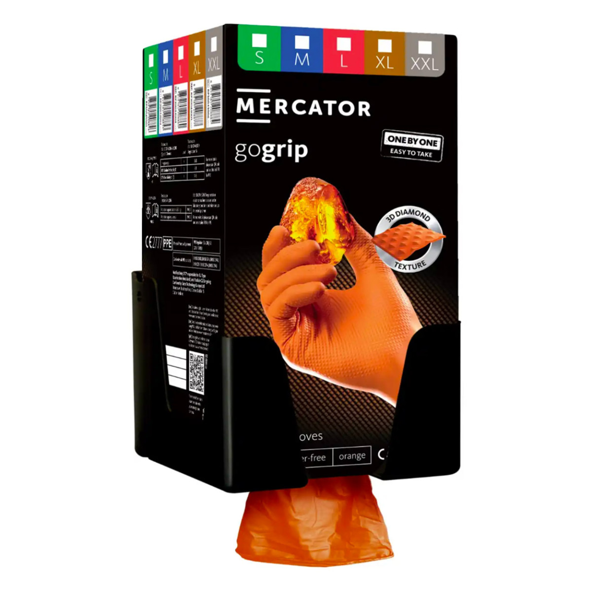 Svart GoGrip-hållare för Mercator GoGrip ONE-BY-ONE handskfack