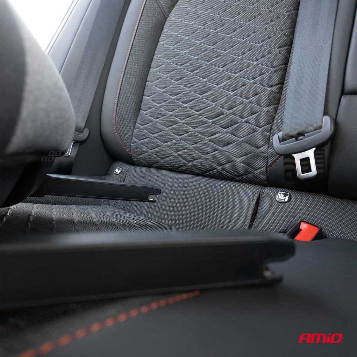 Bilbarnstolsbälte för barn 125–150 cm ISOFIX ECE R129 I-Size, AMIO-04660