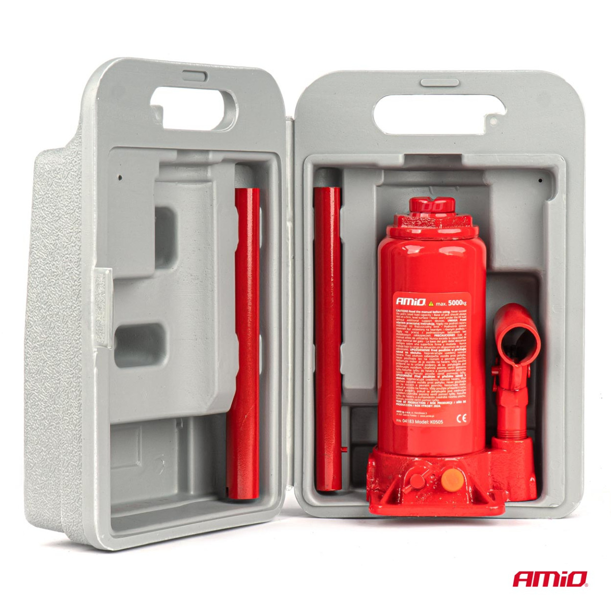 Hydraulisk pelarlyft 5 t, PVC-låda AMIO-04183