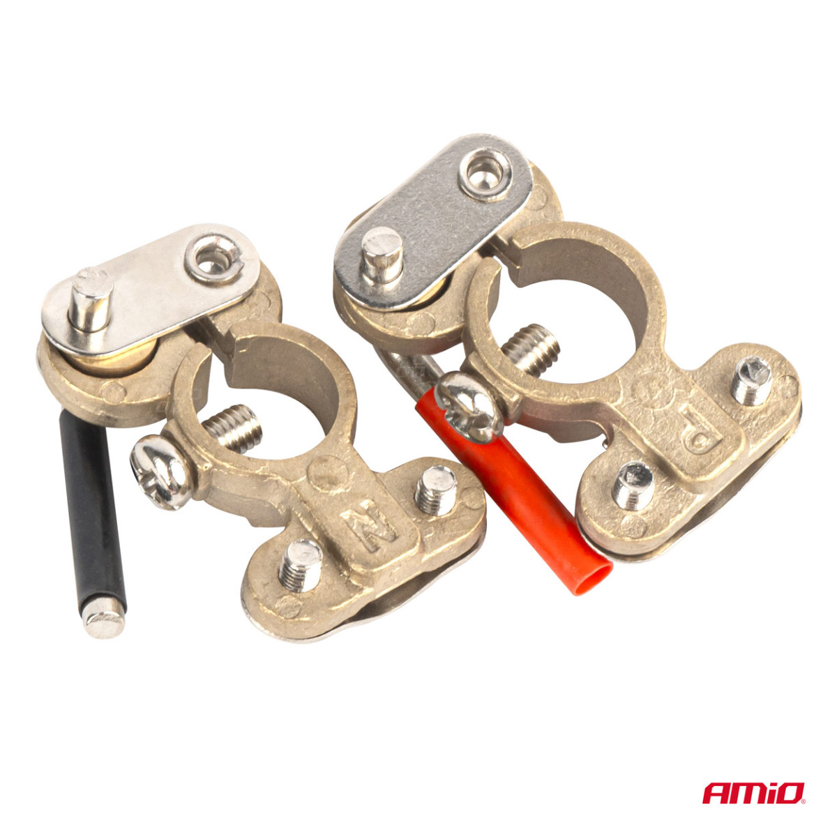 Batteripoler 600 A, koppar, 2 st. AMIO-03846