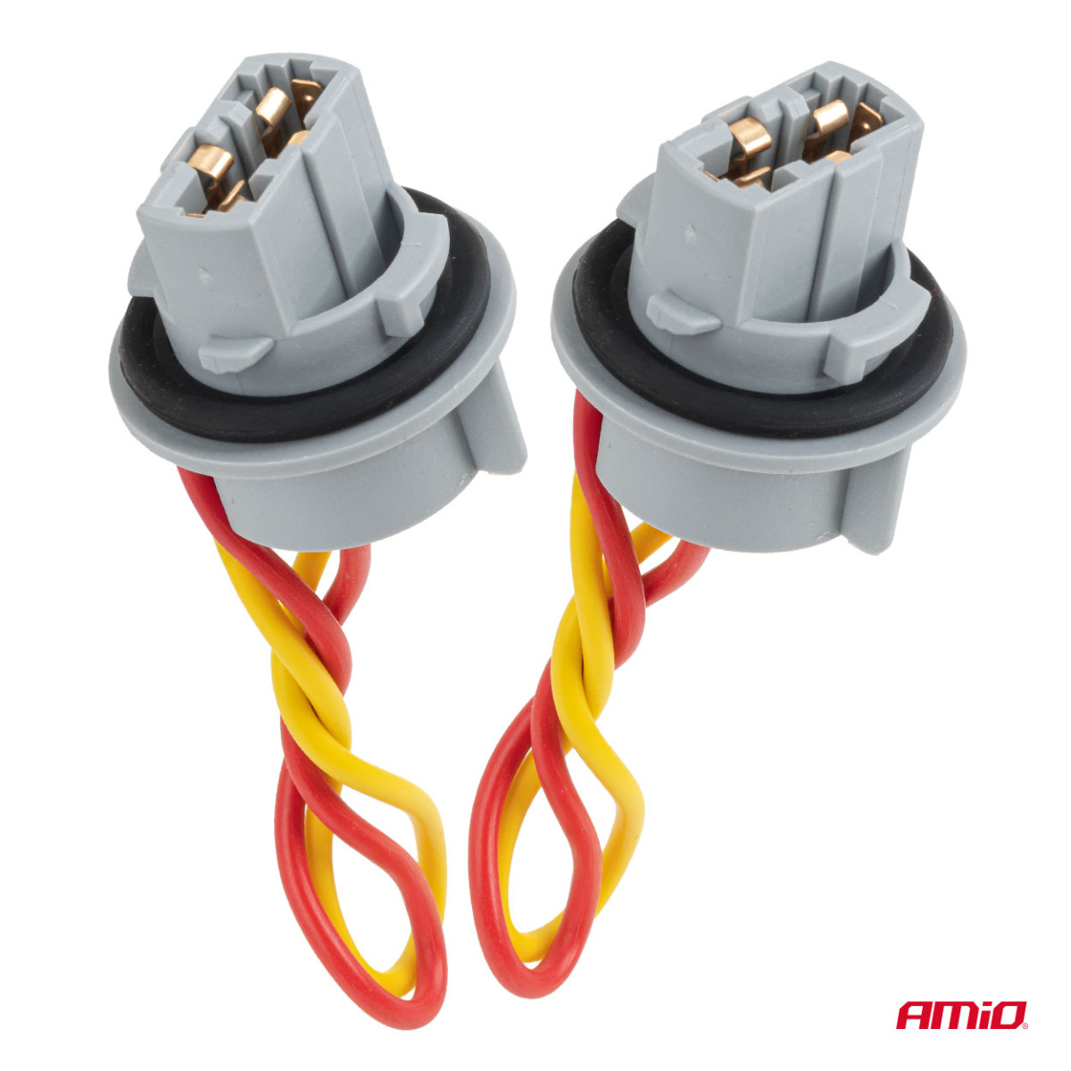 T20 LED-lampsockel 12V W21W, WY21W, W3x16d, 7440, 2 st. AMIO-04833