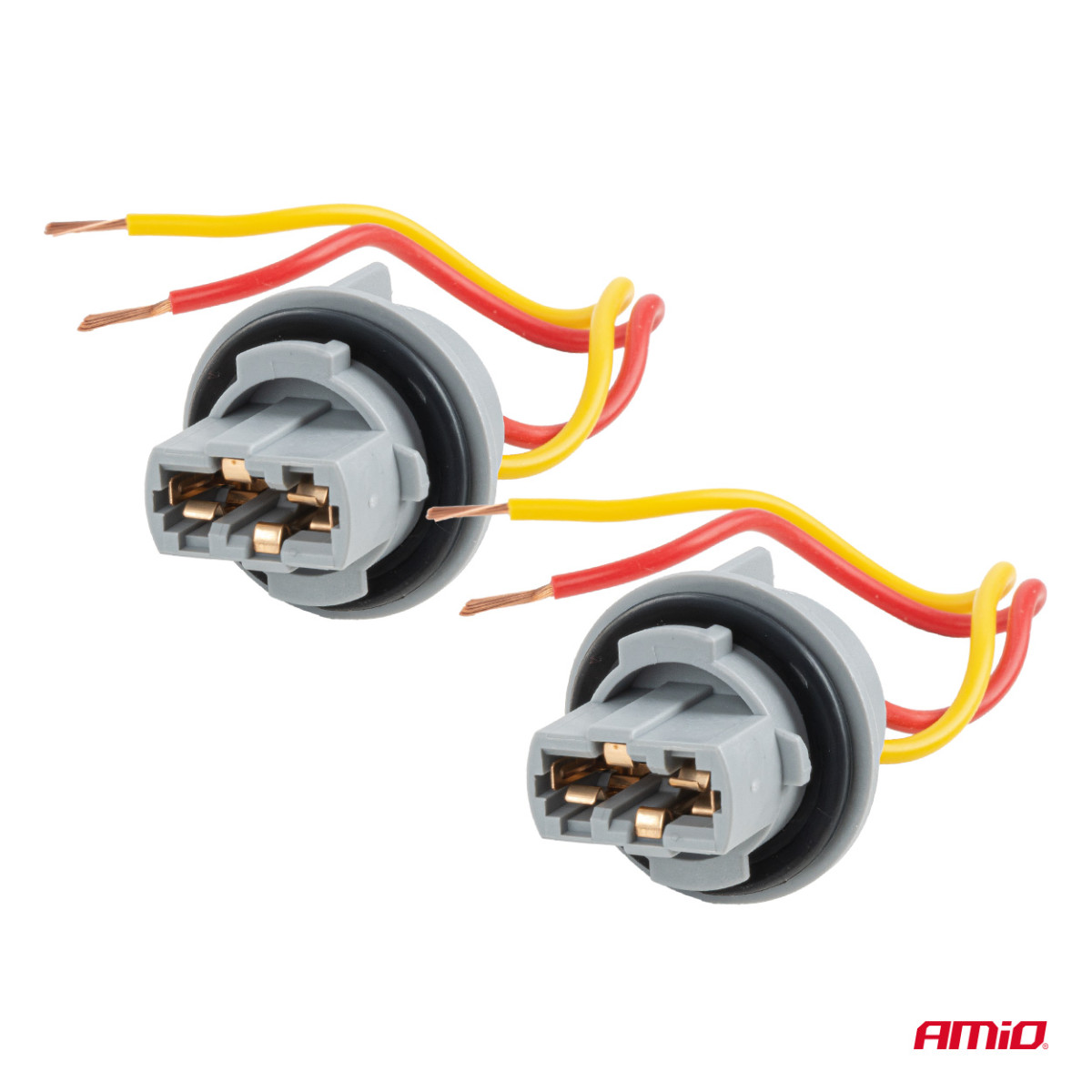 T20 LED-lampsockel 12V W21W, WY21W, W3x16d, 7440, 2 st. AMIO-04833