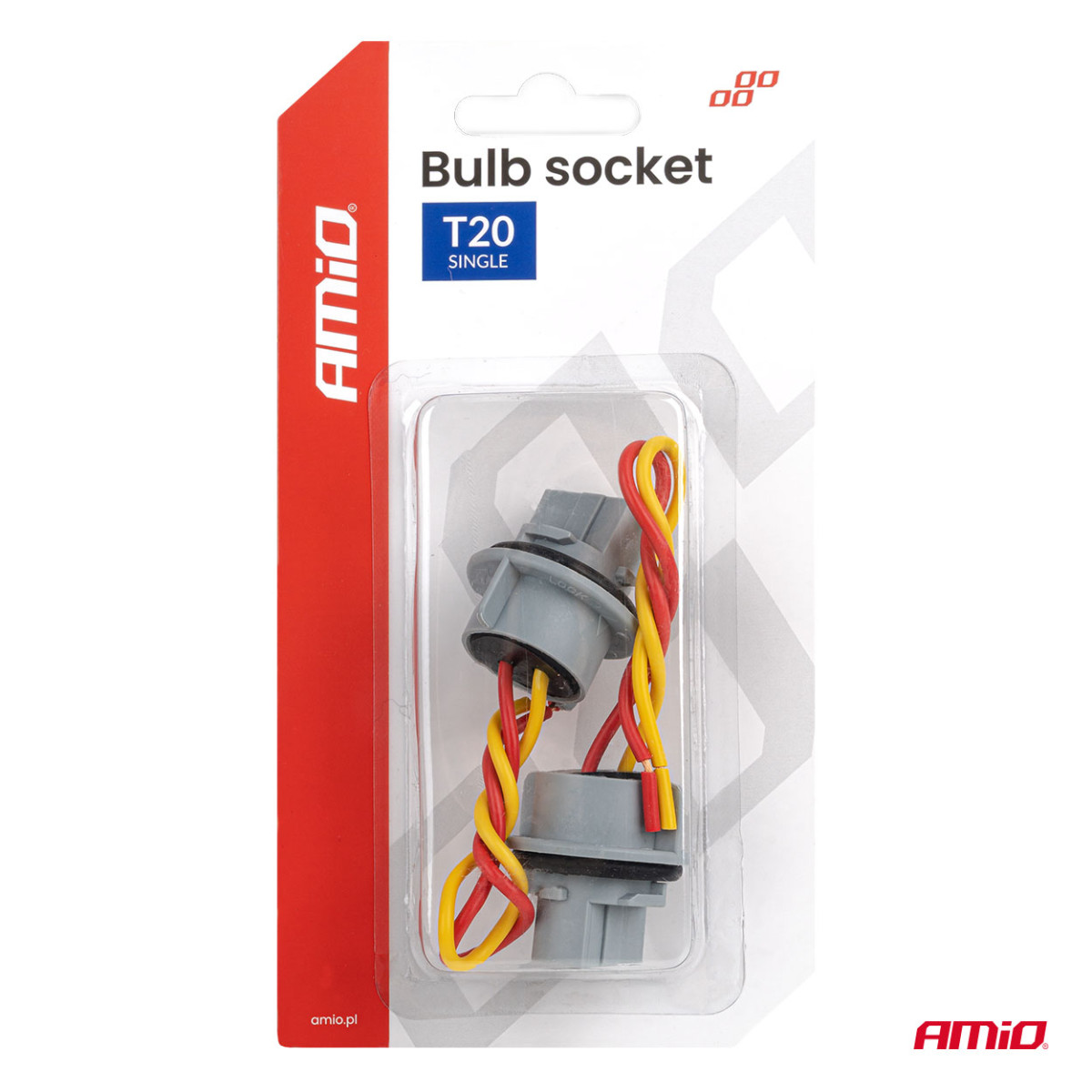 T20 LED-lampsockel 12V W21W, WY21W, W3x16d, 7440, 2 st. AMIO-04833