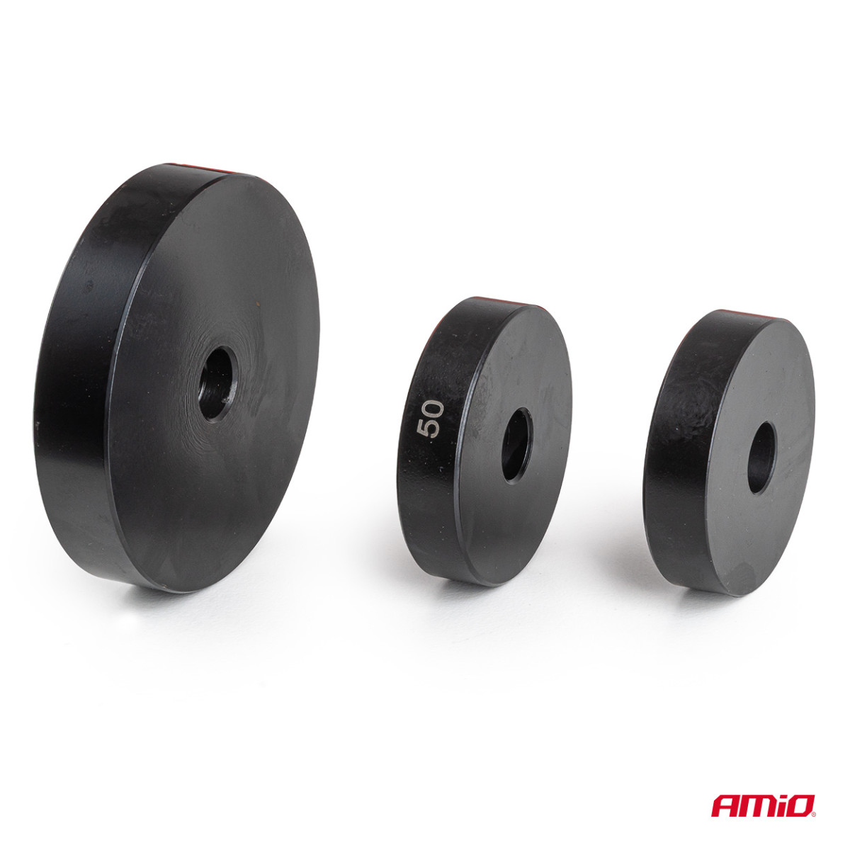 Verktygssats för montering och demontering av bussningar, lager och tätningar, 52 delar. AMIO-04771