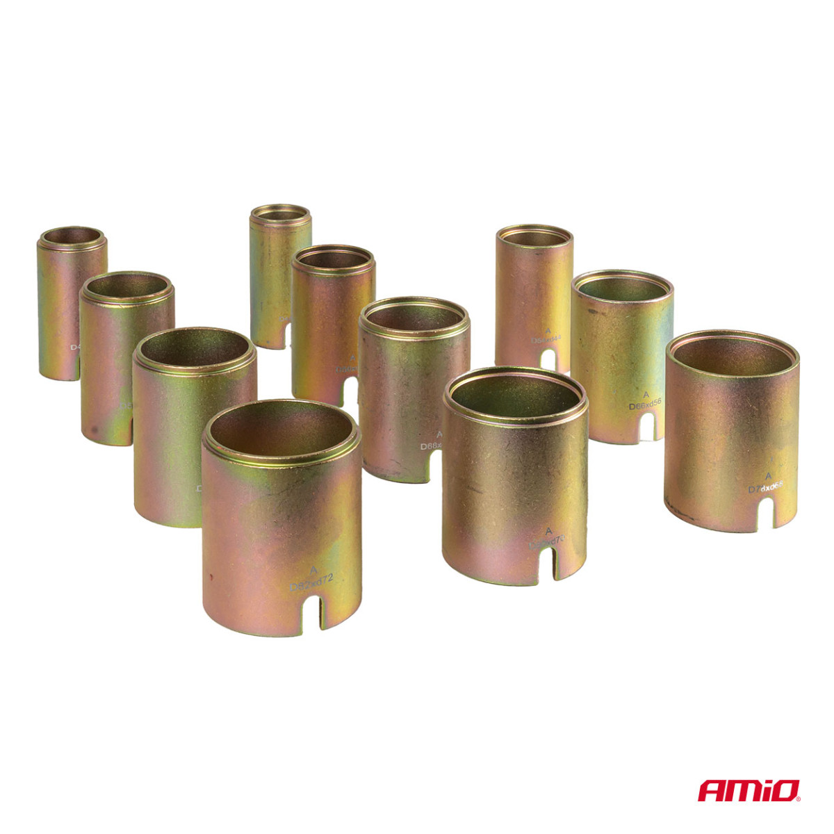 Verktygssats för hylsmontering och -utdragning, 26 delar. AMIO-04772