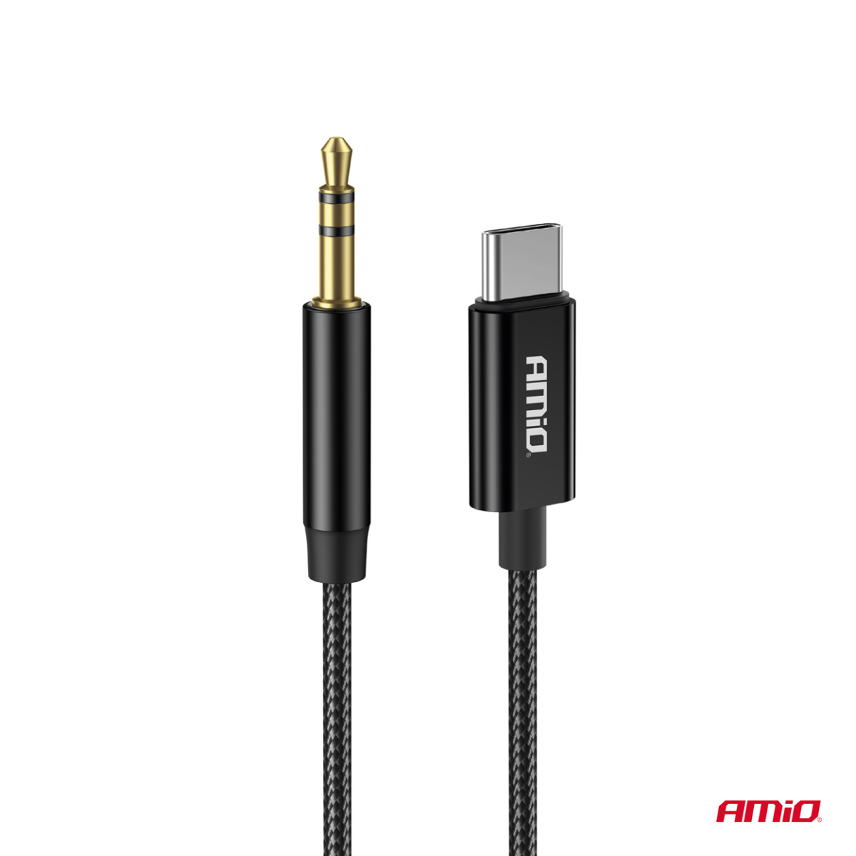 USB-C till 3,5 mm minijack AUX-kabel 1 m AMIO-04294
