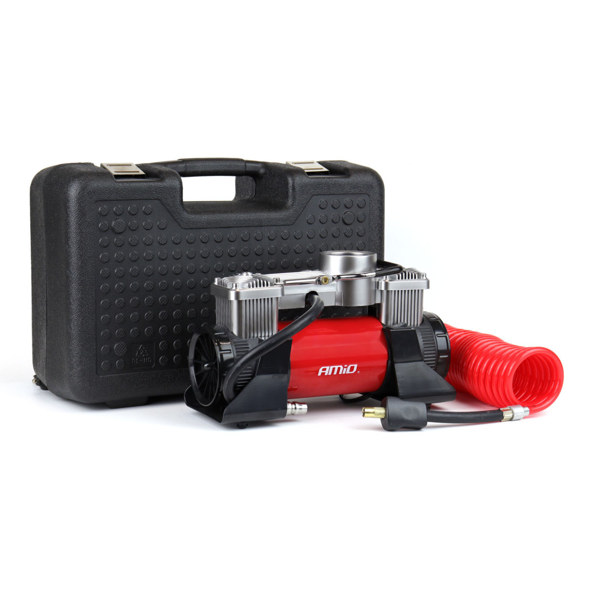 Billuftkompressor, 2 cylindrar 12V HQ AMiO-02640