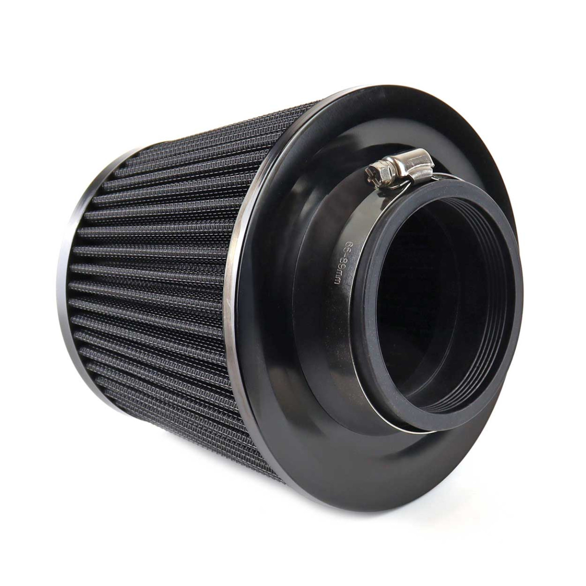 Car Air Conical Filter black, universal, 3 mouting adapters AMIO-02546