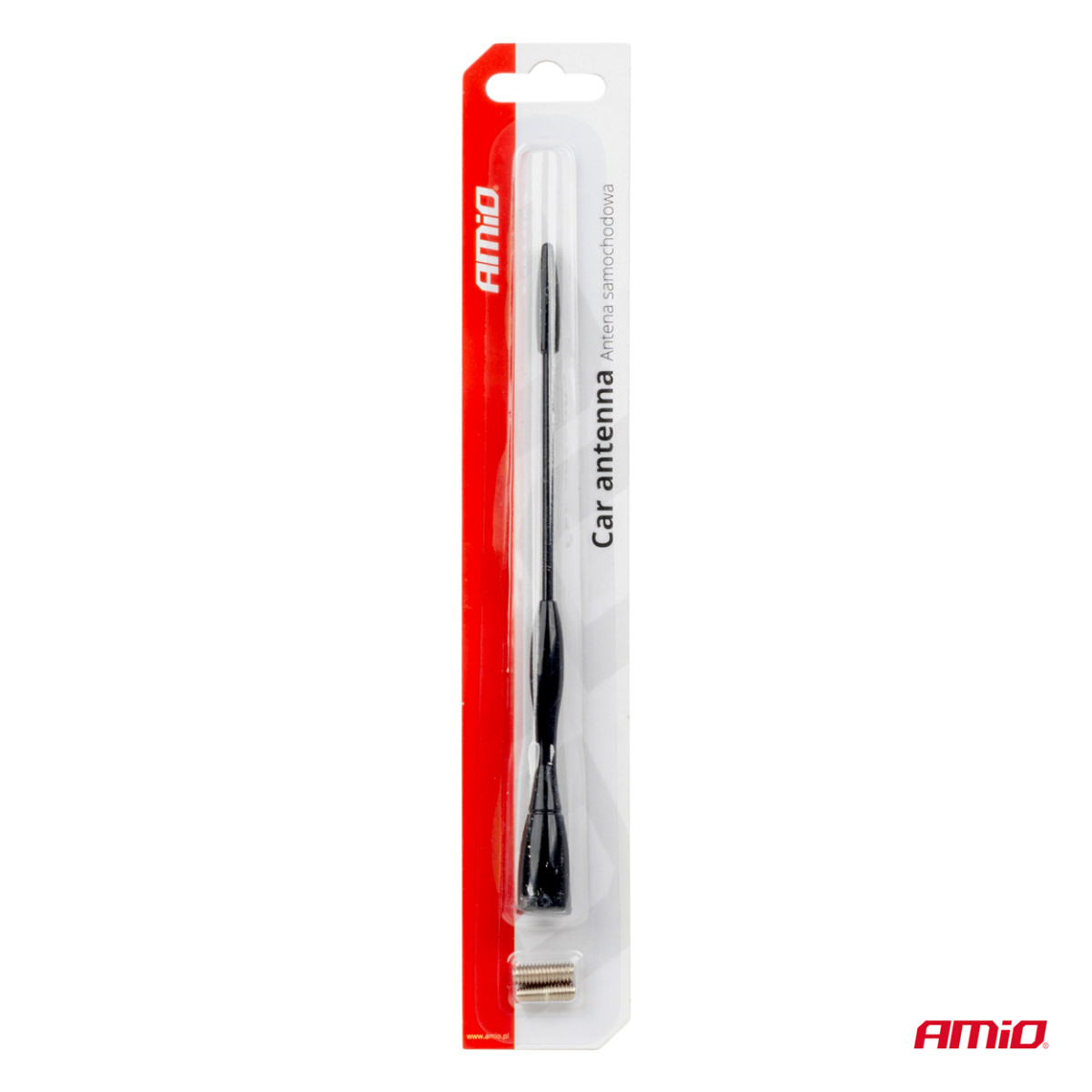 Bilantenn i aluminium, 16 cm, med 5/6 mm adapter, ANTM04 AMIO-01052