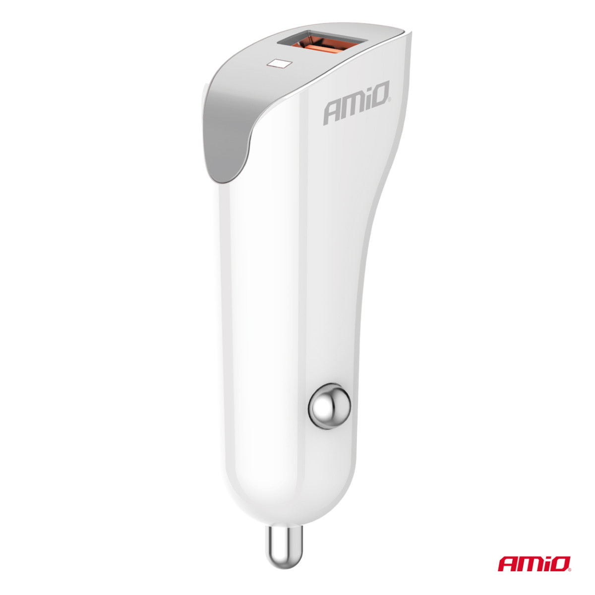 Billaddare USB-A 2.1A 12/24V AMiO-03873