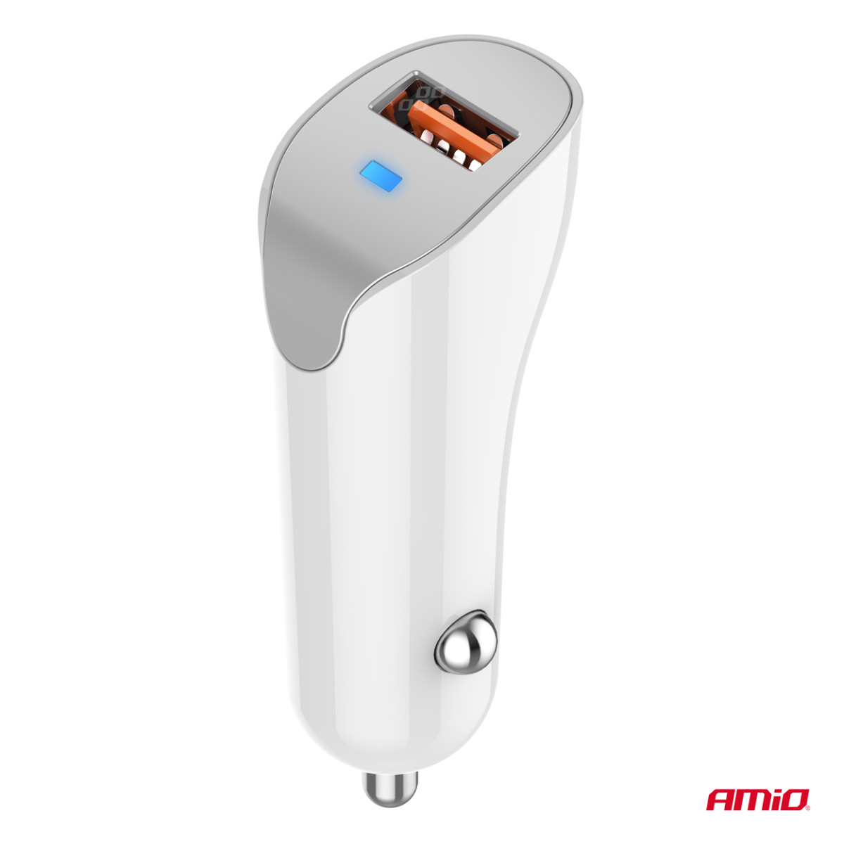 Billaddare USB-A 2.1A 12/24V AMiO-03873
