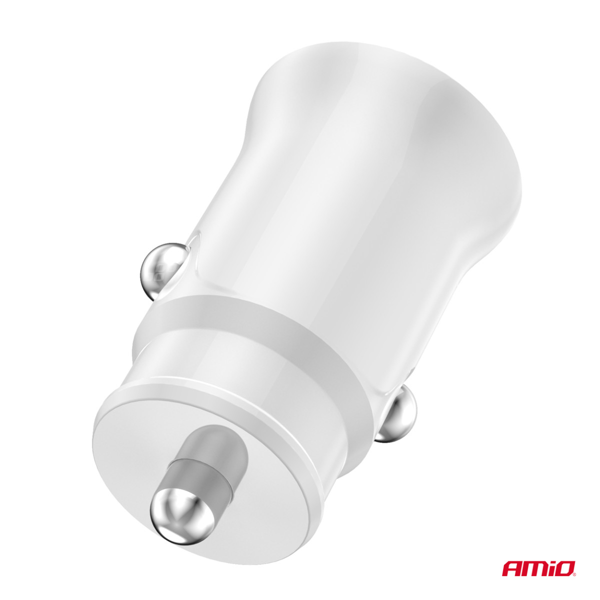 Billaddare USB-A + USB-C 20W 12/24V AMiO-03877