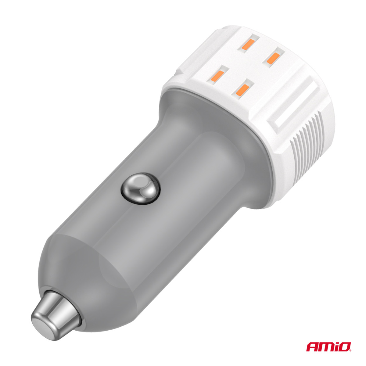 Billaddare USB-A + USB-C 20W 12/24V AMiO-03882