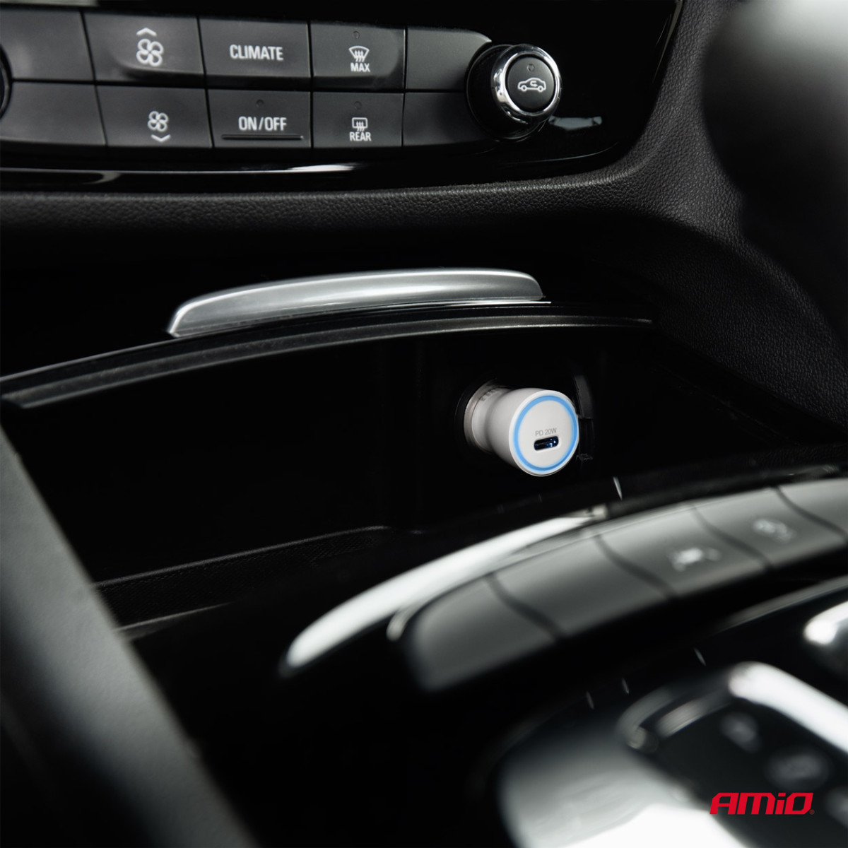 Billaddare USB-C 20W 12/24V AMiO-03880