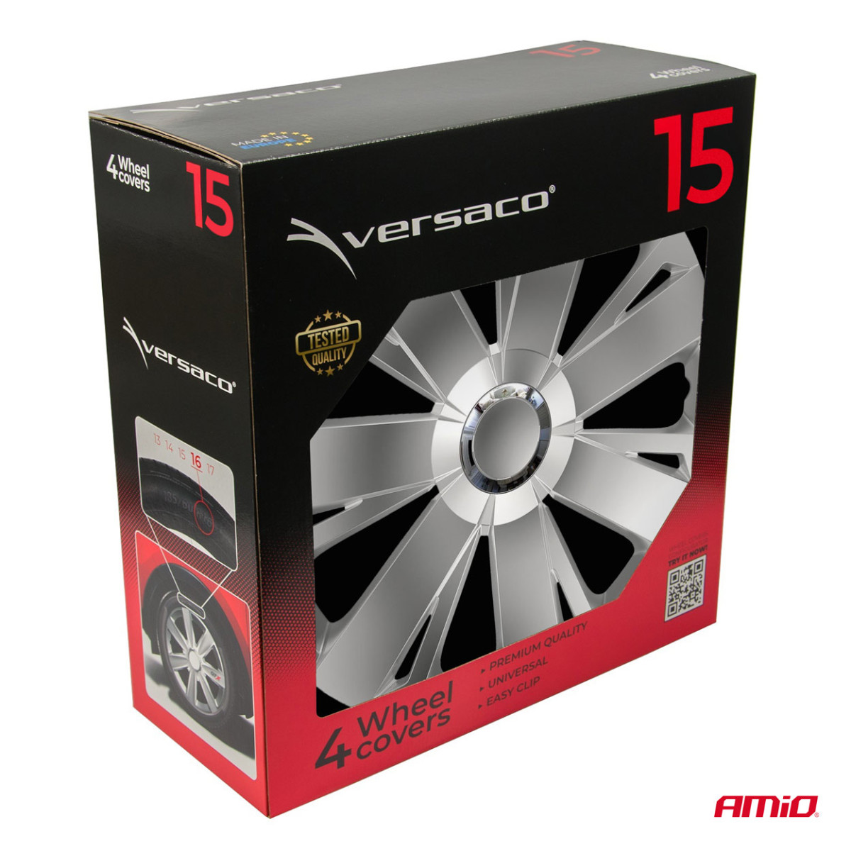 Hjulkapslar 4 st. Energy, silver 15"