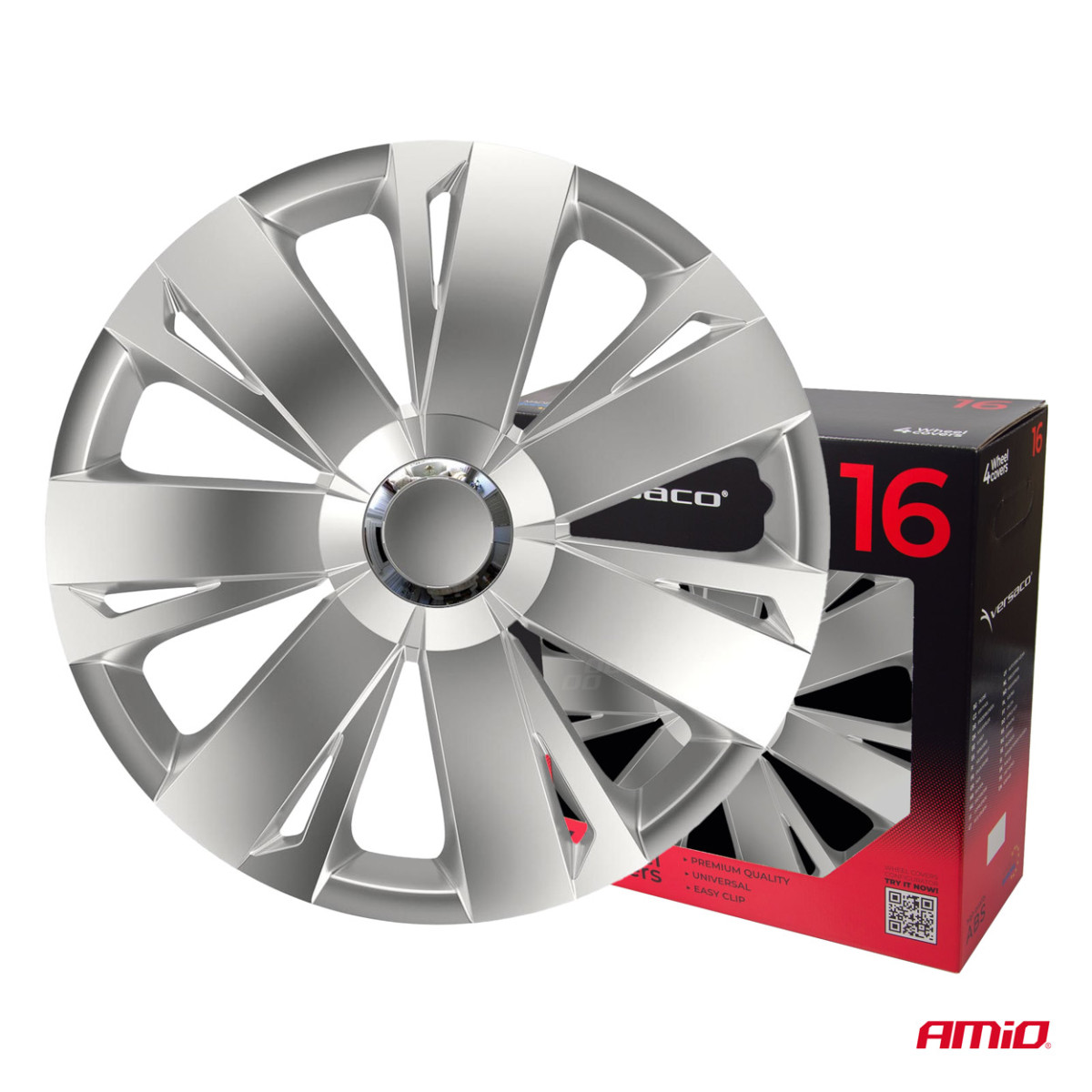 Hjulkapslar 4 st. Energy, silver 16"