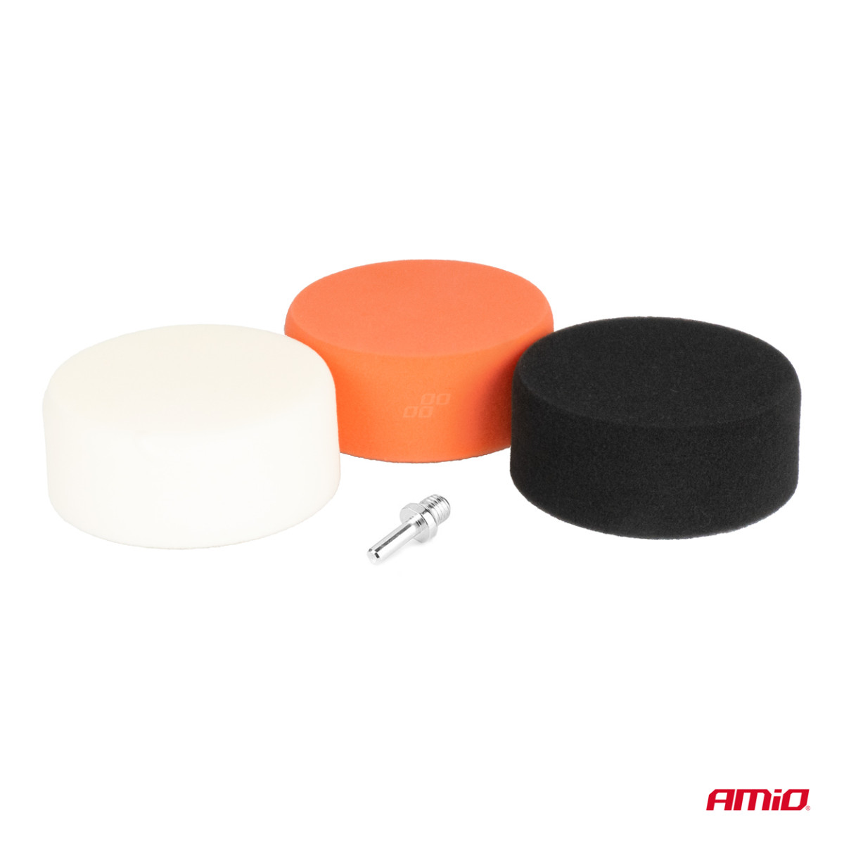 Bilpoleringsskivor set 3 st x 125 mm + M14-adapter AMIO-02648