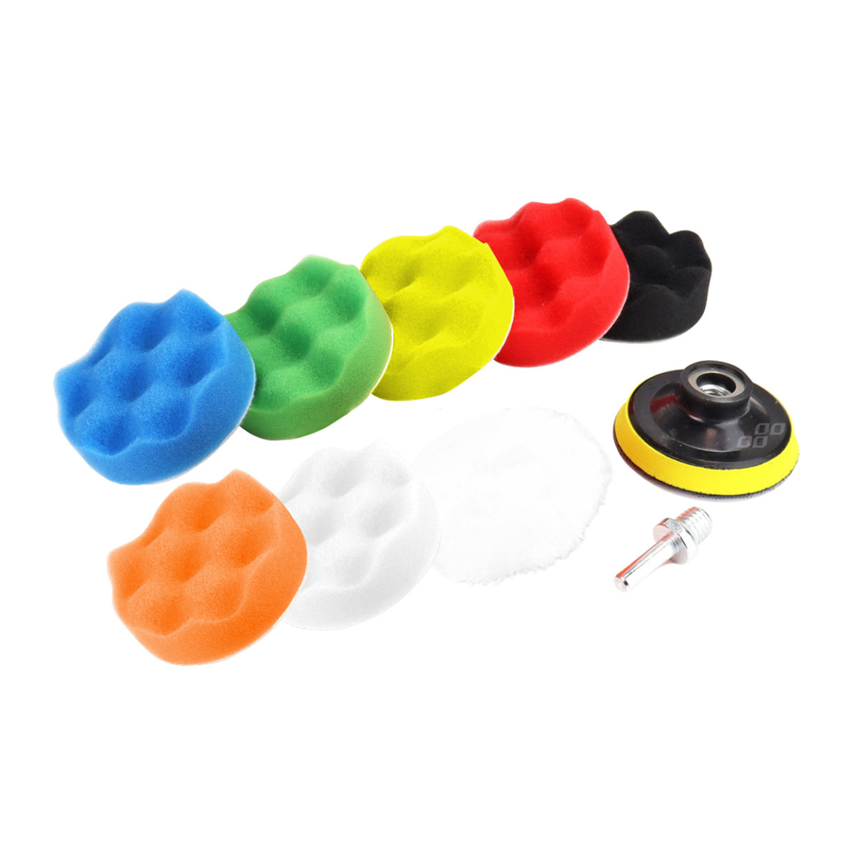 Bilpoleringsset, 7 delar. 80 mm AMIO-03699