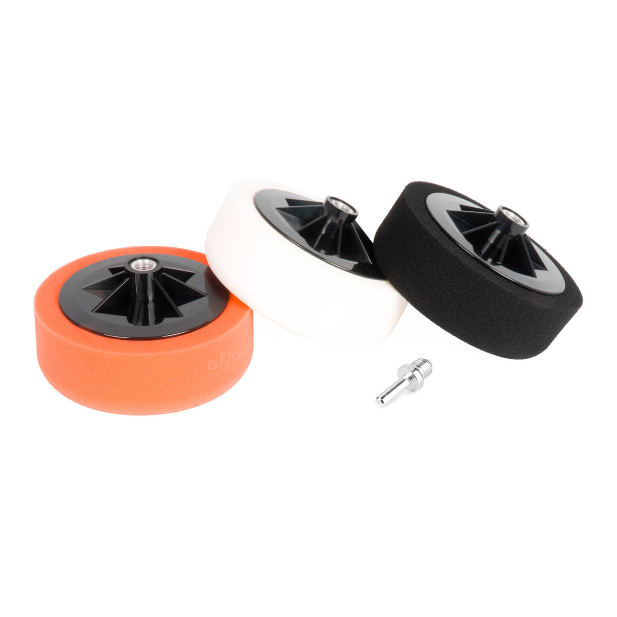 Polersvampset, 3 st. 150 mm med M14-adapter AMIO-03703