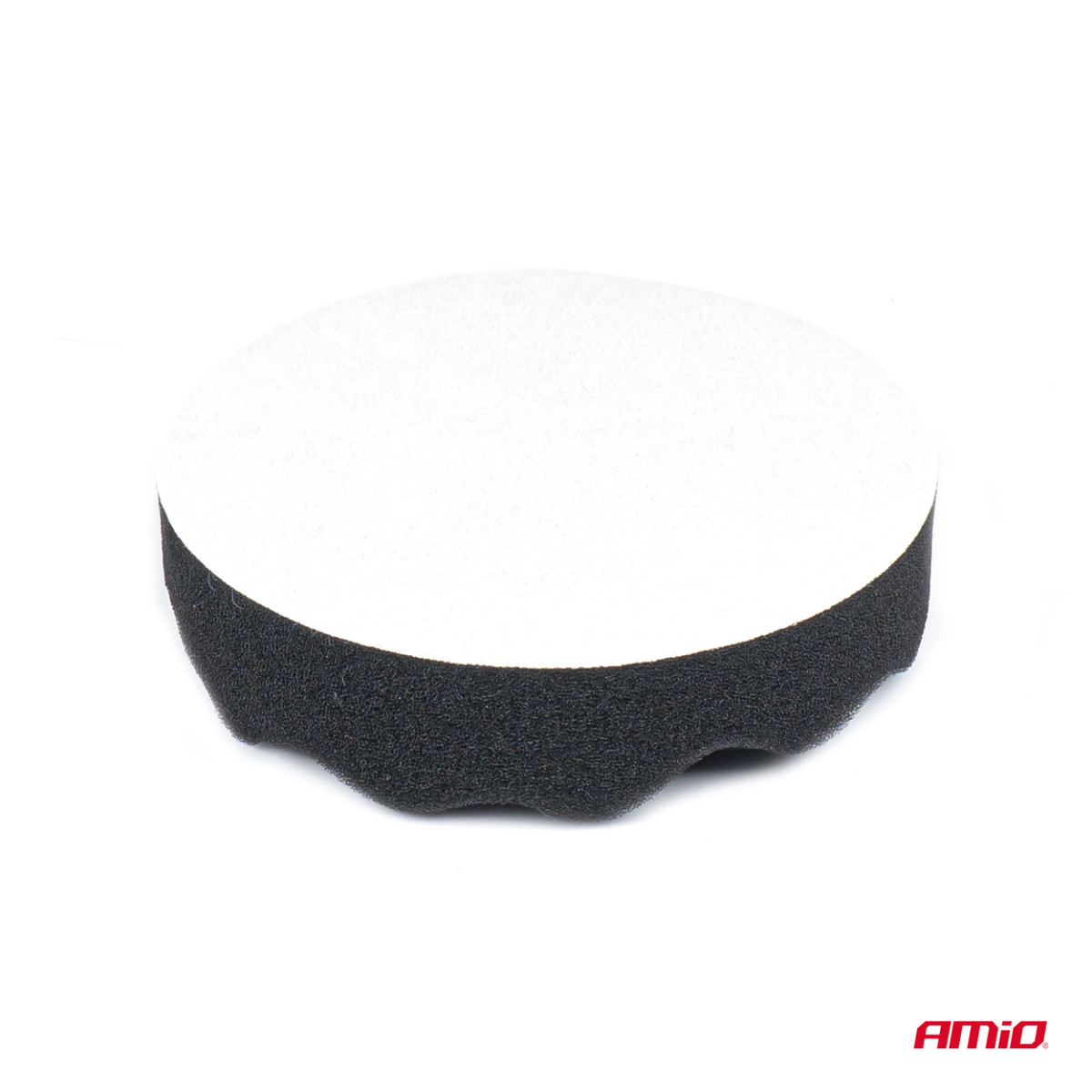 Polersvampset med kardborrefäste, 4 st., 125 mm AMIO-03710