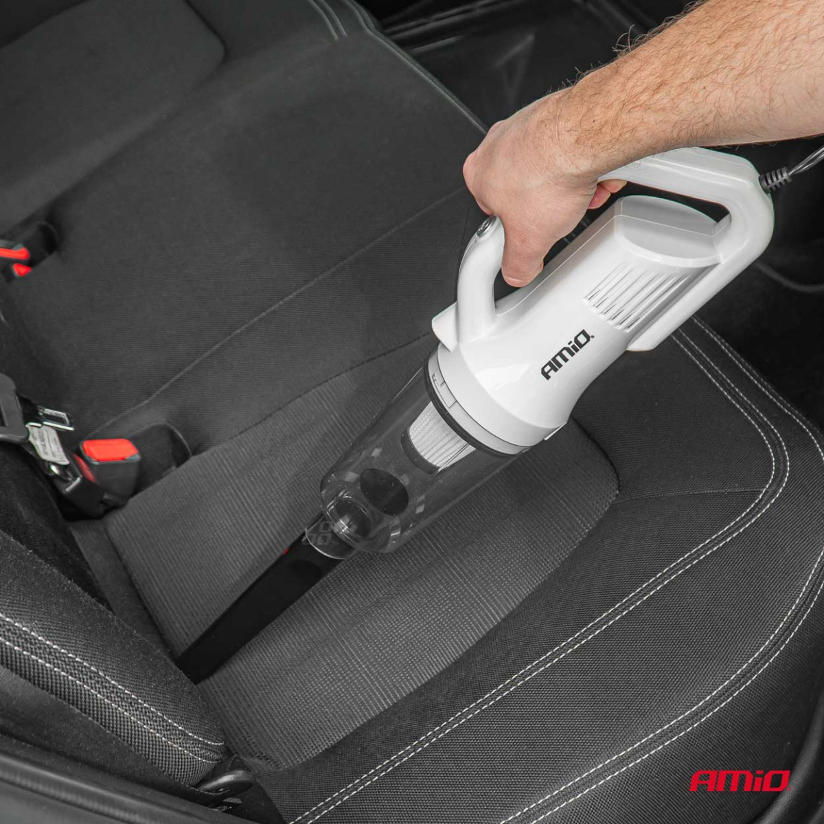 Bildammsugare 12 V, 60 W, med HEPA-filter, 5 kPa AMIO-03691