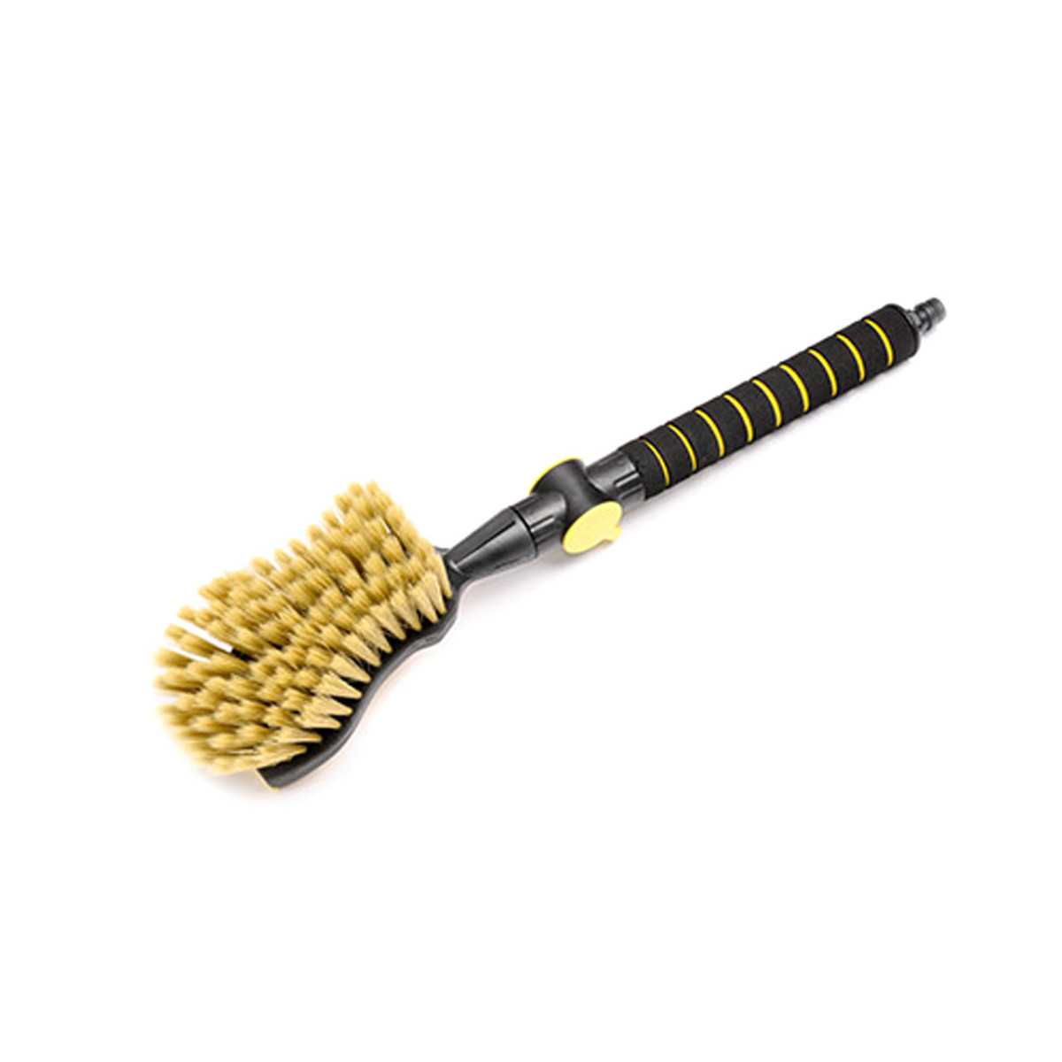 Biltvättborste "Nice Touch" Premium med vattenspraymunstycke, mjuka, gula borst, 54 cm